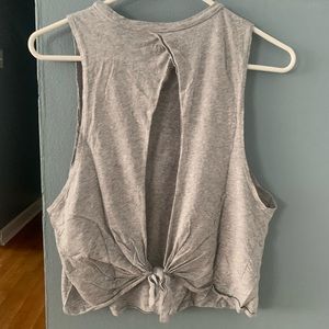 Super cute and comfortable open back workout top by forever 21. Good condition.